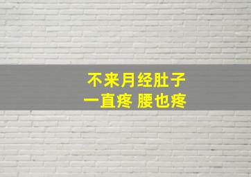 不来月经肚子一直疼 腰也疼